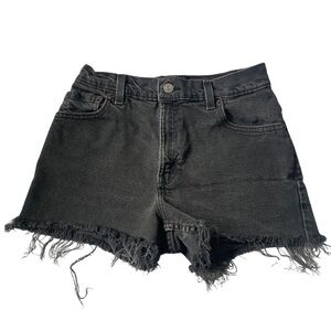 Black Levi jean shorts